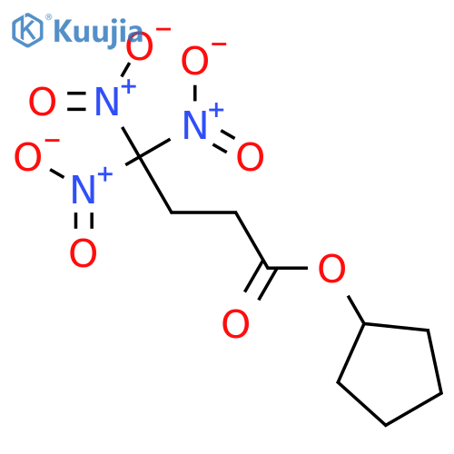 Butanoic acid,4,4,4-trinitro-, cyclopentyl ester structure