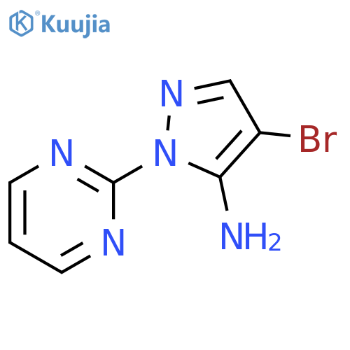 4-bromo-1-(pyrimidin-2-yl)-1H-pyrazol-5-amine structure
