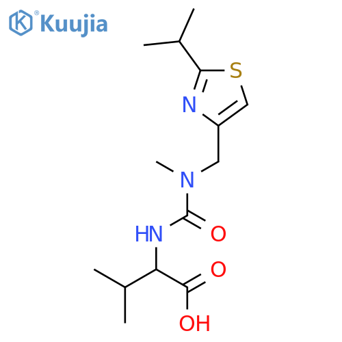 N-N-Methyl-N-(2-isopropyl-4-thiazolyl)methyl)aminocarbonyl-L-valine Carboxylic Acid structure