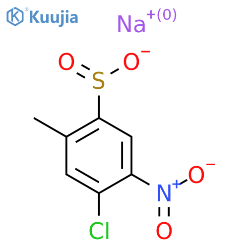 Sodium 4-chloro-2-methyl-5-nitrobenzene-1-sulfinate structure