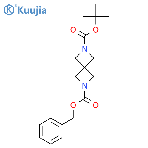 2-Benzyl 6-tert-butyl 2,6-diazaspiro3.3heptane-2,6-dicarboxylate structure