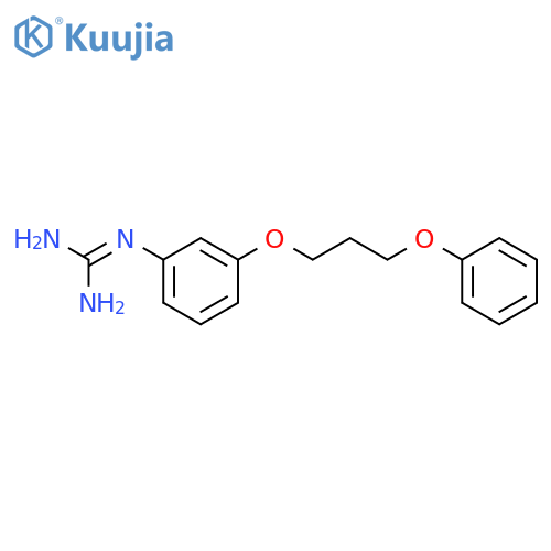 Guanidine,N-[3-(3-phenoxypropoxy)phenyl]-, hydrochloride (1:1) structure