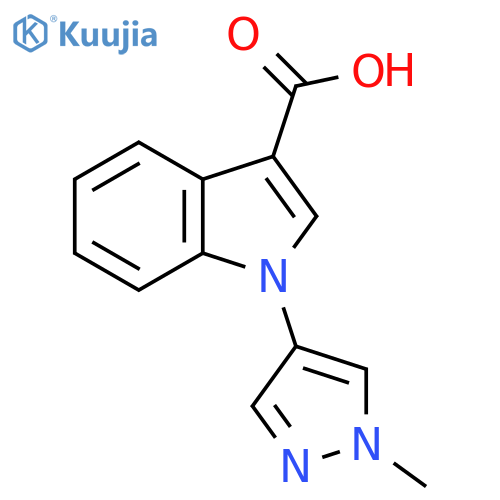 1-(1-Methyl-1H-Pyrazol-4-Yl)-1H-Indole-3-Carboxylic Acid structure