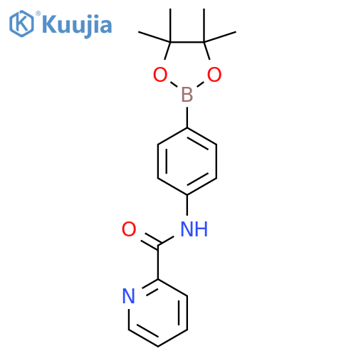 N-[4-(4,4,5,5-Tetramethyl-1,3,2-dioxaborolan-2-yl)phenyl]pyridine-2-carboxamide structure