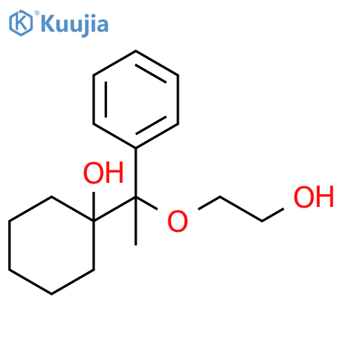 Cyclohexanol, 1-[1-(2-hydroxyethoxy)-1-phenylethyl]- structure
