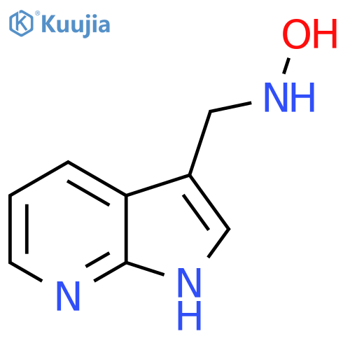 N-({1H-pyrrolo2,3-bpyridin-3-yl}methyl)hydroxylamine structure