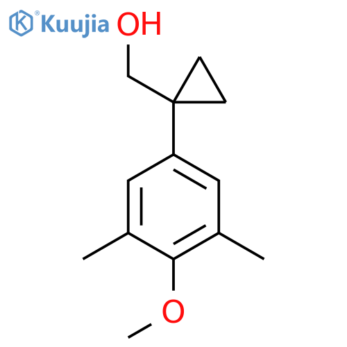 1-(4-methoxy-3,5-dimethylphenyl)cyclopropylmethanol structure