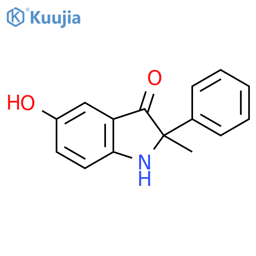 3H-Indol-3-one, 1,2-dihydro-5-hydroxy-2-methyl-2-phenyl- structure