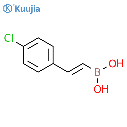 trans-2-(4-Chlorophenyl)vinylboronic acid structure