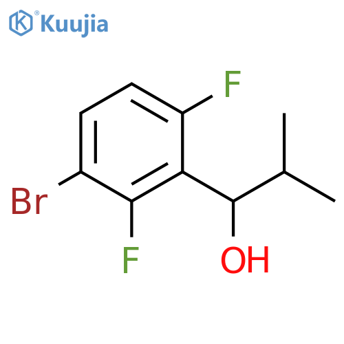 1-(3-bromo-2,6-difluorophenyl)-2-methylpropan-1-ol structure