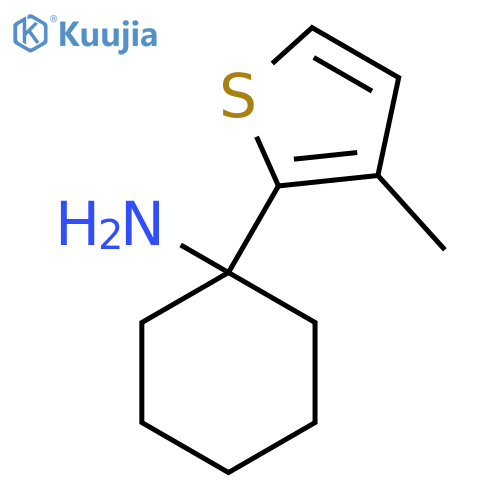 1-(3-methylthiophen-2-yl)cyclohexan-1-amine structure