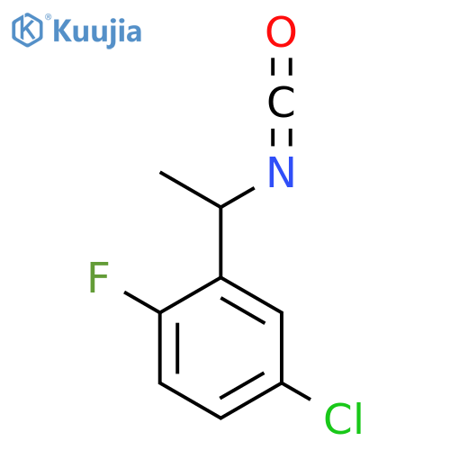 4-chloro-1-fluoro-2-(1-isocyanatoethyl)benzene structure