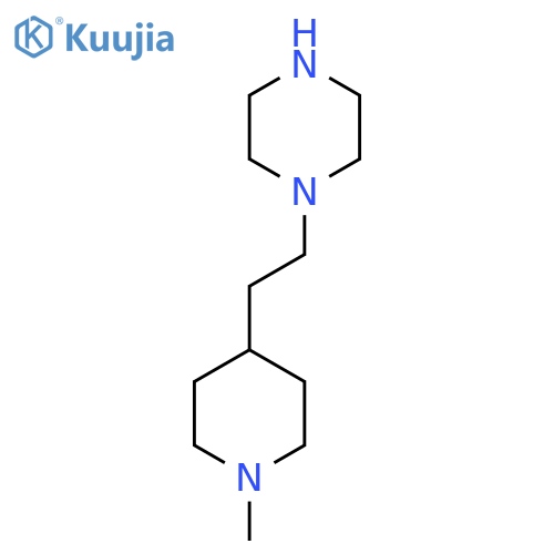 1-2-(1-methylpiperidin-4-yl)ethylpiperazine structure