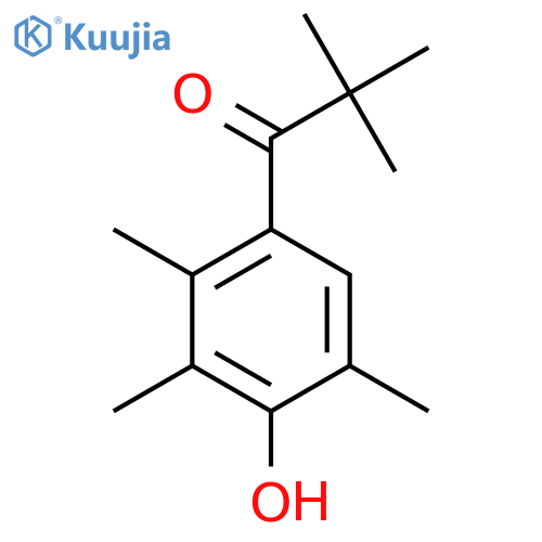 1-(4-hydroxy-2,3,5-trimethylphenyl)-2,2-dimethylpropan-1-one structure