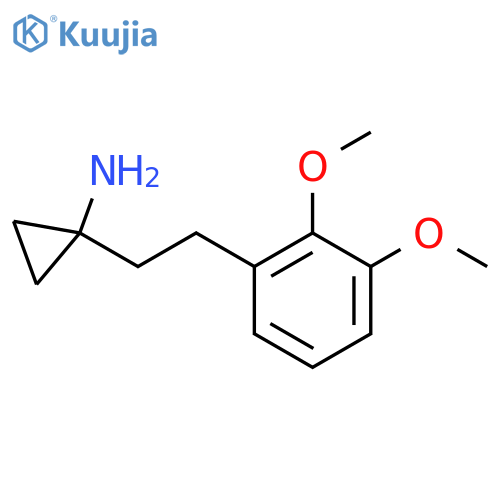 1-2-(2,3-dimethoxyphenyl)ethylcyclopropan-1-amine structure