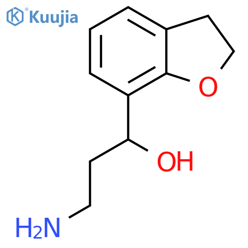 3-amino-1-(2,3-dihydro-1-benzofuran-7-yl)propan-1-ol structure