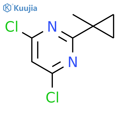 4,6-dichloro-2-(1-methylcyclopropyl)pyrimidine structure