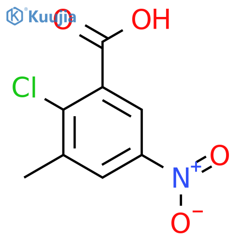 2-Chloro-3-methyl-5-nitrobenzoic acid structure