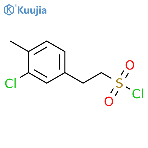 2-(3-chloro-4-methylphenyl)ethane-1-sulfonyl chloride structure
