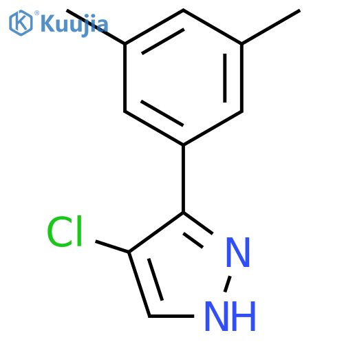 1H-Pyrazole, 4-chloro-3-(3,5-dimethylphenyl)- structure