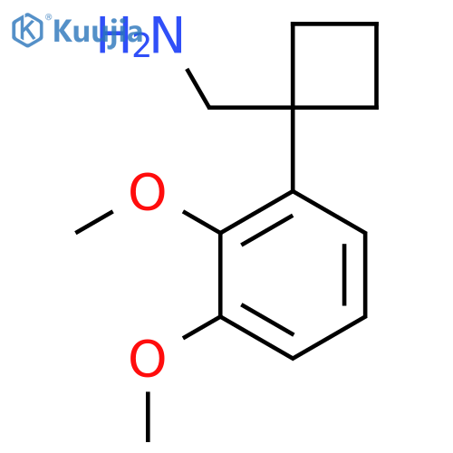1-(2,3-dimethoxyphenyl)cyclobutylmethanamine structure