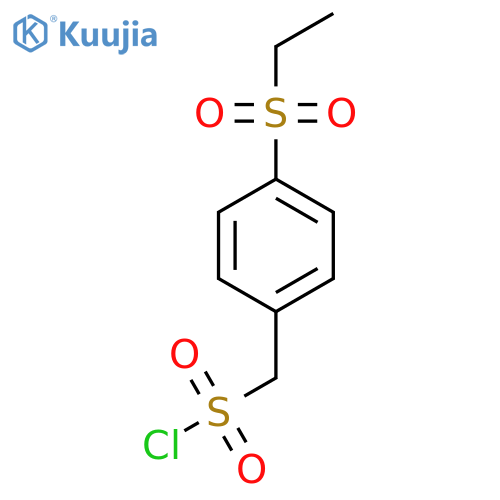 (4-Ethylsulfonylphenyl)methanesulfonyl chloride structure