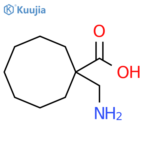 Cyclooctanecarboxylic acid, 1-(aminomethyl)- structure