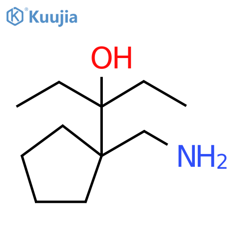 Cyclopentanemethanol, 1-(aminomethyl)-α,α-diethyl- structure