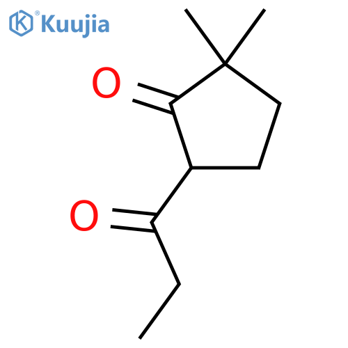 2,2-Dimethyl-5-propanoylcyclopentan-1-one structure