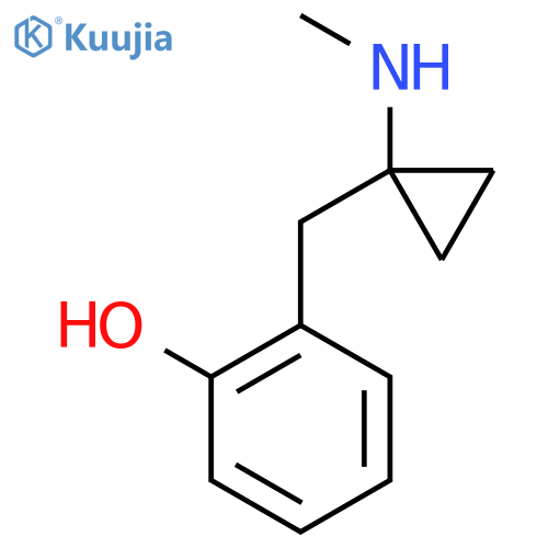 2-{1-(methylamino)cyclopropylmethyl}phenol structure