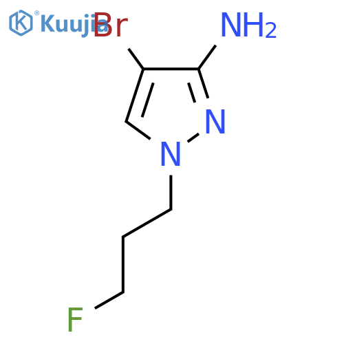 4-bromo-1-(3-fluoropropyl)-1H-pyrazol-3-amine structure