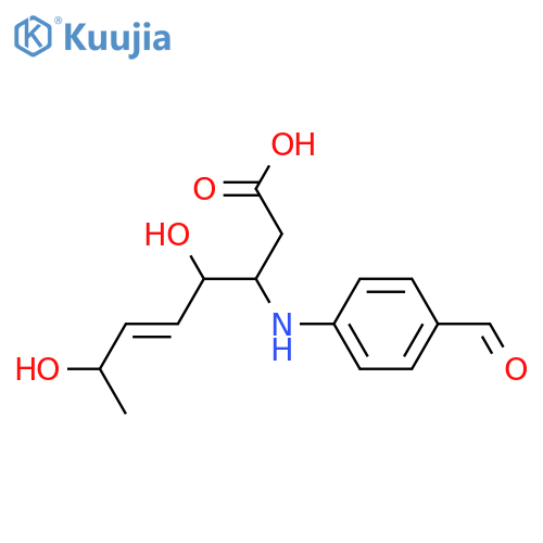 5-Octenoic acid,3-[(4-formylphenyl)amino]-4,7-dihydroxy- (9CI) structure
