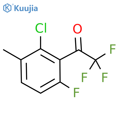 1-(2-Chloro-6-fluoro-3-methylphenyl)-2,2,2-trifluoroethanone structure