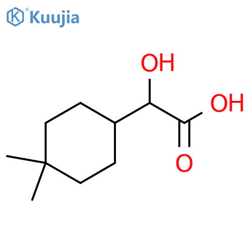 2-(4,4-dimethylcyclohexyl)-2-hydroxyacetic acid structure
