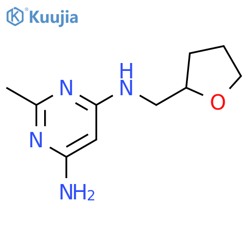 2-methyl-N4-((tetrahydrofuran-2-yl)methyl)pyrimidine-4,6-diamine structure
