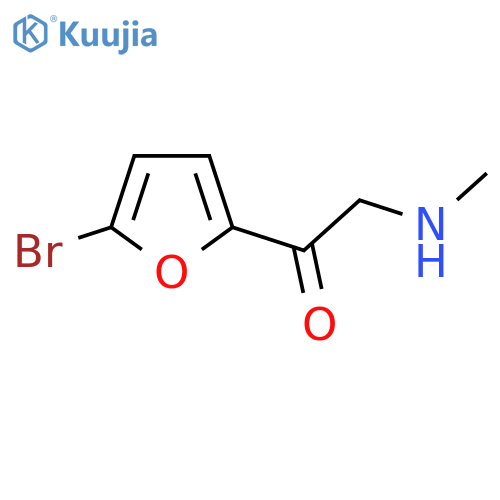 1-(5-bromofuran-2-yl)-2-(methylamino)ethan-1-one structure