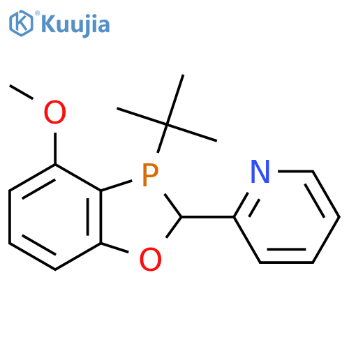 2-((2R,3R)-3-(Tert-Butyl)-4-methoxy-2,3-dihydrobenzo[d][1,3]oxaphosphol-2-yl)pyridine, 97% (>99% ee) structure