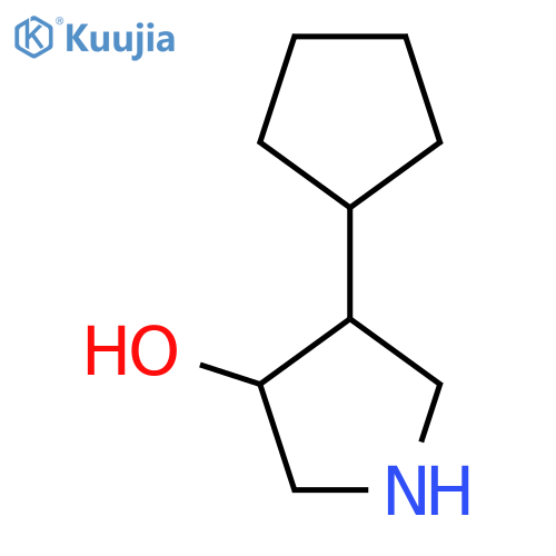 4-cyclopentylpyrrolidin-3-ol structure