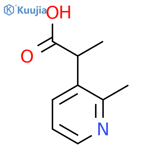 2-(2-Methylpyridin-3-yl)propanoic acid structure