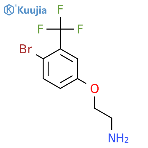 2-4-bromo-3-(trifluoromethyl)phenoxyethan-1-amine structure