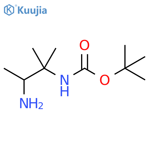 tert-butyl N-(3-amino-2-methylbutan-2-yl)carbamate structure