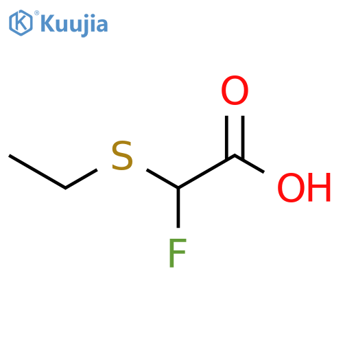 2-(ethylsulfanyl)-2-fluoroacetic acid structure