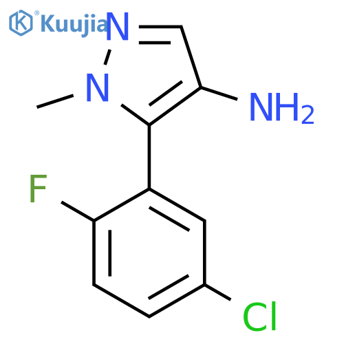 5-(5-Chloro-2-fluorophenyl)-1-methyl-1H-pyrazol-4-amine structure