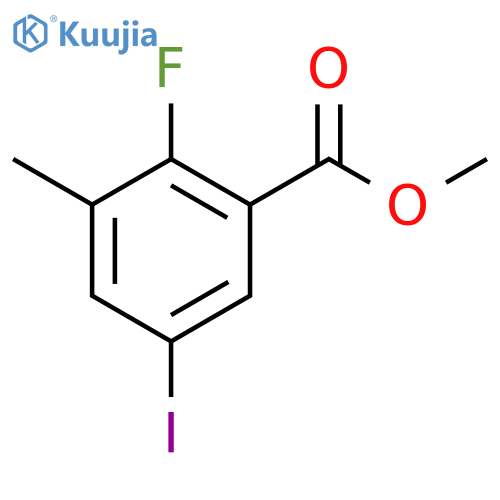 methyl 2-fluoro-5-iodo-3-methylbenzoate structure