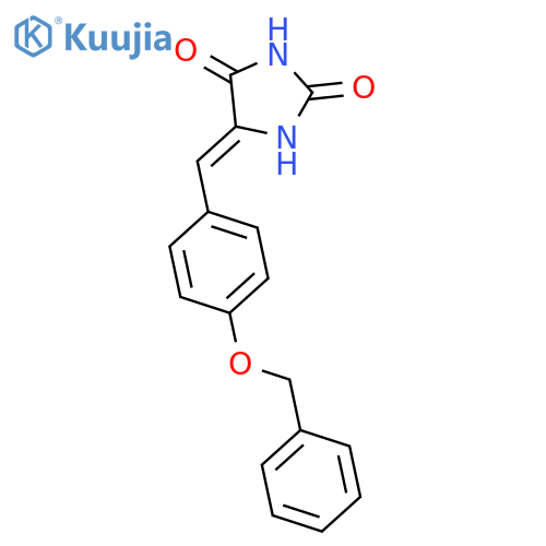 2,4-Imidazolidinedione, 5-[[4-(phenylmethoxy)phenyl]methylene]- structure