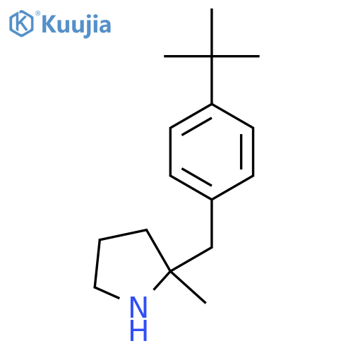 2-(4-tert-butylphenyl)methyl-2-methylpyrrolidine structure