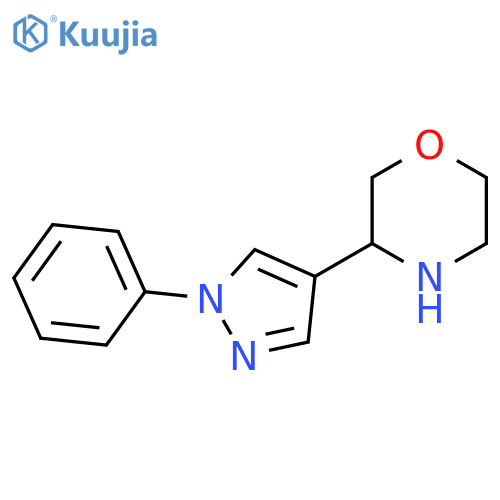 3-(1-phenyl-1H-pyrazol-4-yl)morpholine structure