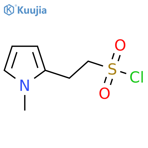 2-(1-methyl-1H-pyrrol-2-yl)ethane-1-sulfonyl chloride structure