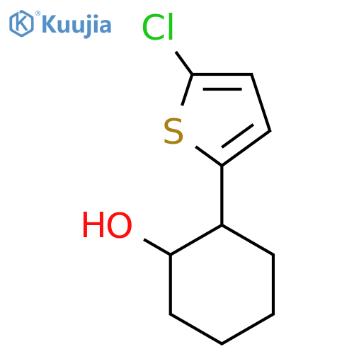 2-(5-chlorothiophen-2-yl)cyclohexan-1-ol structure