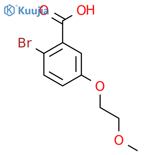 2-Bromo-5-(2-methoxyethoxy)benzoic acid structure